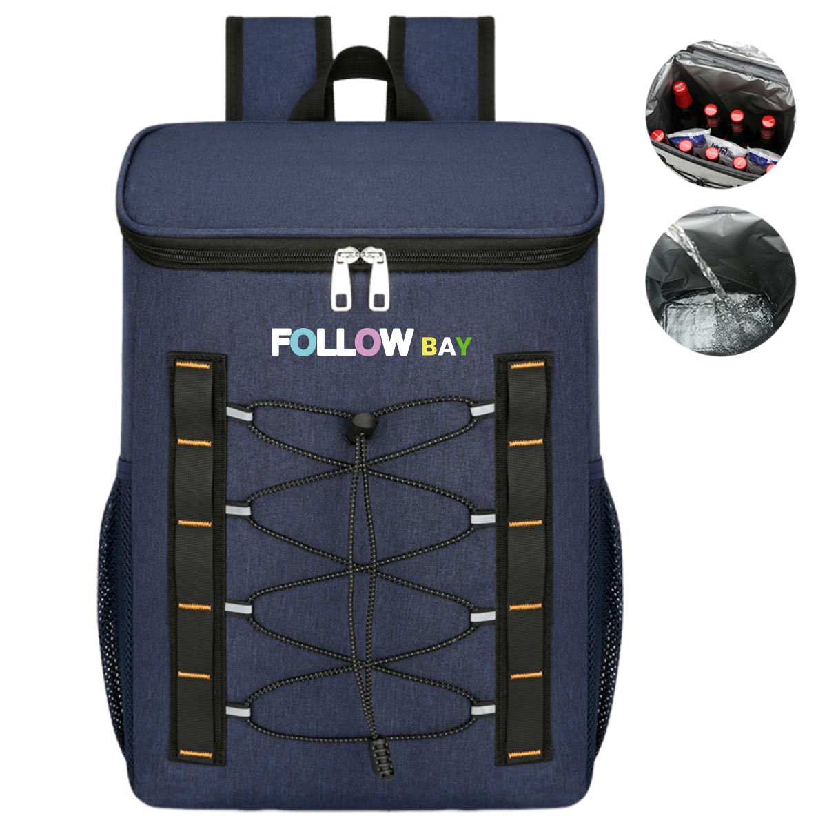 Full Color Custom Travel Backpack Cooler - 25L