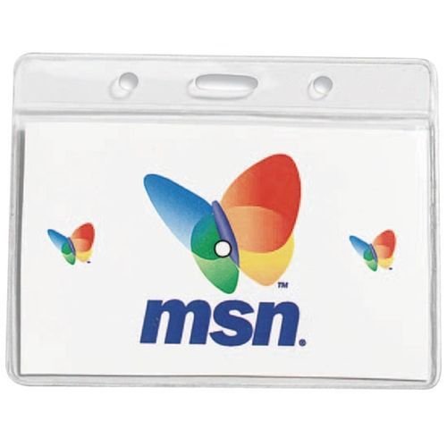 Vinyl Promotional Badge Holder - 3.75"w x 3"h