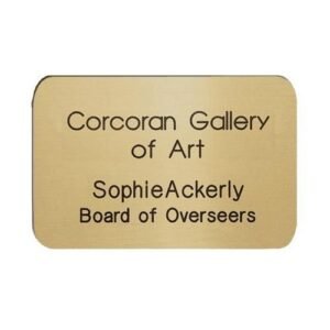 Los Angeles Brass Custom Name Badge - 3" x 2"