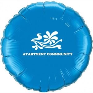 Printed Round Microfoil Valved Balloons - 18"