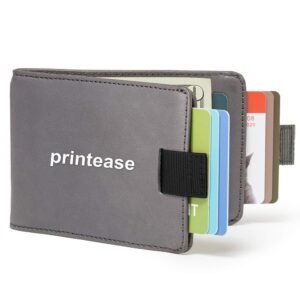 Custom Mens Modern Minimalist Bifold Wallets with Money Clip