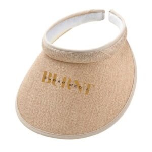 Custom Wide Brim Cotton and Linen Sun Visor