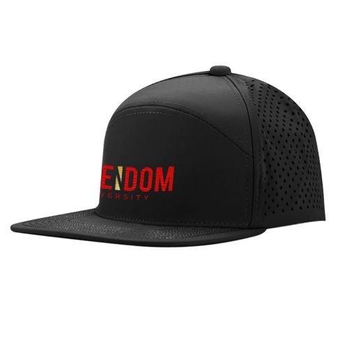 Custom 6-Panel Polyester Flat Bill Trucker Cap