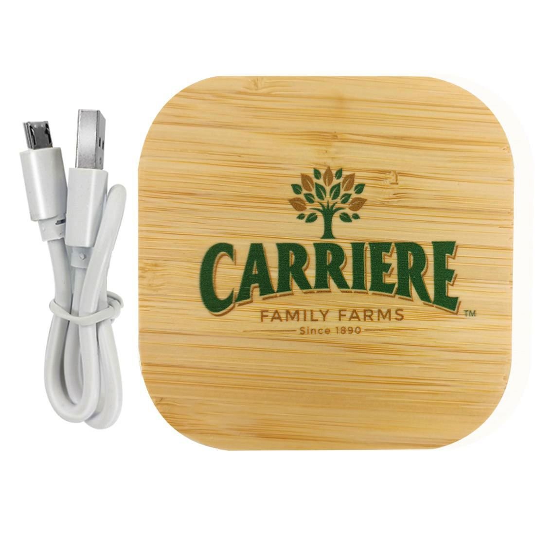 Full Color Custom Wooden Wireless Fast Charging Pad