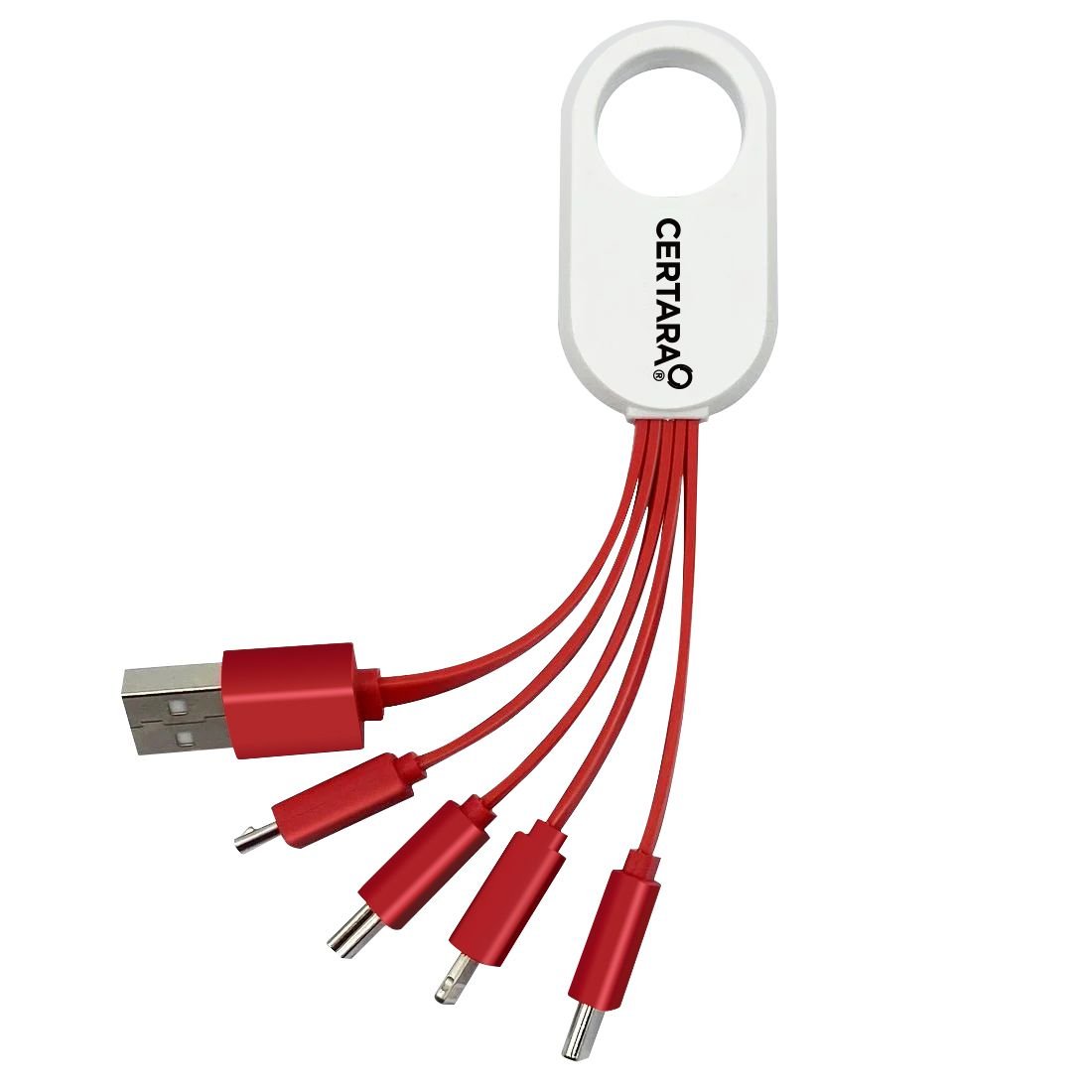 Custom 4-in-1 Carabiner Charging Cable