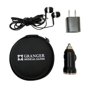 Custom 3-in-1 Cell Phone Charger Kit w/ Earbuds