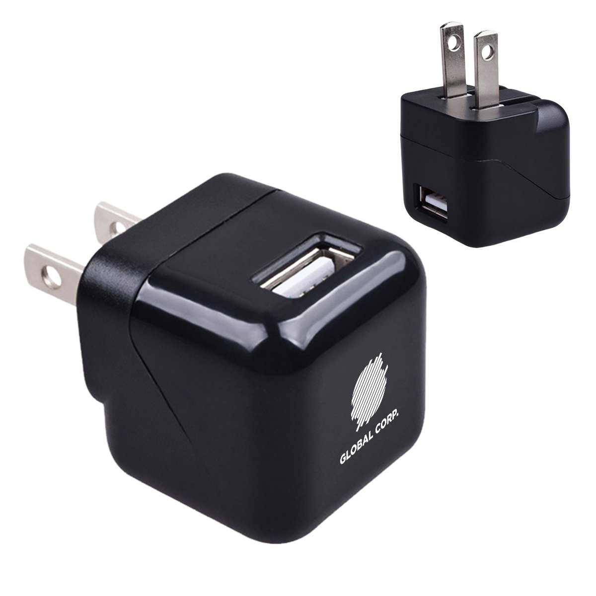 Custom AC-USB Adapter w/ Foldable Prongs