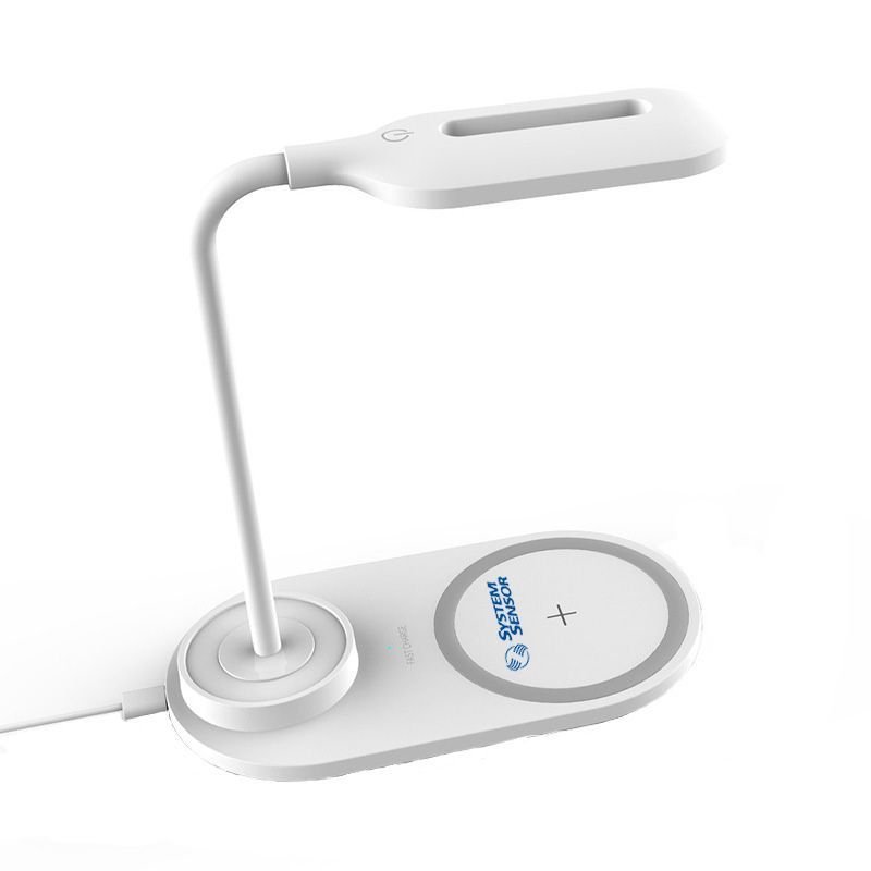 Custom 10W Wireless Charging Pad w / LED Desk Lamp