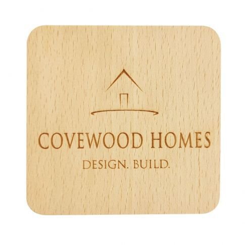 Wood Square Custom Printed Coaster