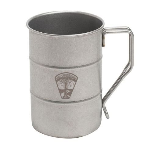 Custom Retro Stainless Steel Camping Beer Coffee Mug - 12.5 oz.