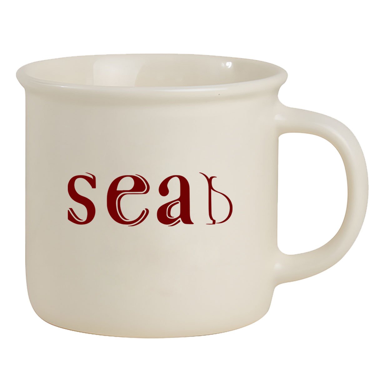 Custom Ceramic Retro Campfire Mug - 12 oz.