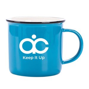 Custom Household Color Retro Ceramic Coffee Mug - 13 oz.
