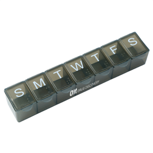 Custom 7-Day Pill Box w/ Braille Lettering