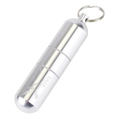 Custom Aluminum Portable Multisection Pill Box Keychain