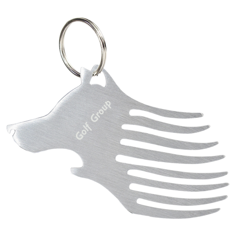 Custom Wolf Head Multi-Function Bottle Opener Keychain