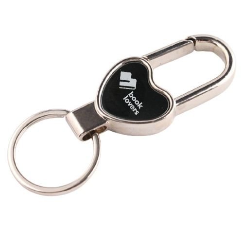 Custom Heart Shaped Keychains w/ Carabiner Ring