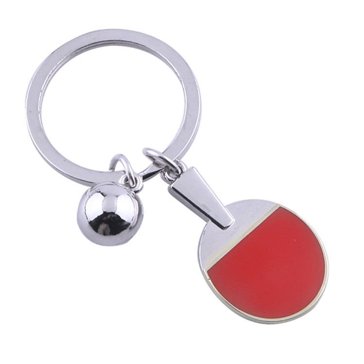 Promotional Table Tennis Bat Shape Keychain