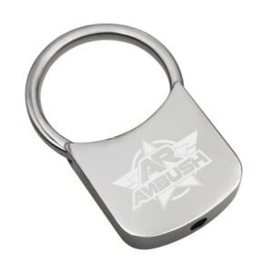 Custom Twist-Lock Silver Keychain