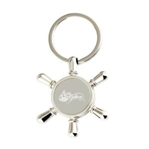 Custom Mariner Ship Wheel Keychain