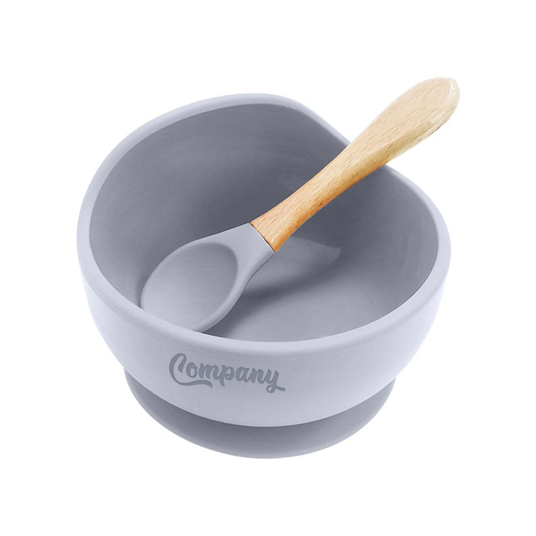 Custom Kids Silicone Bowl Set w/ Suction