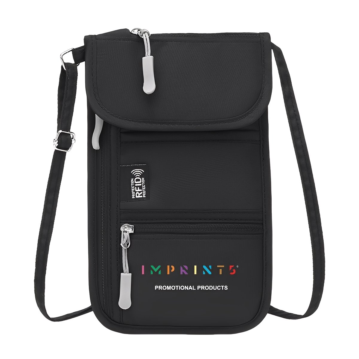 Full Color Custom RFID Blocking Neck Wallet