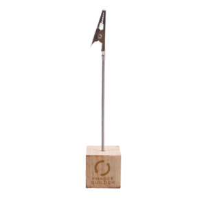 Custom Note Nest Clip w/ Wooden Base