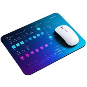 Full Color Custom Non-Slip Computer Mouse Pad - 9.5'' x 8'' x .15''