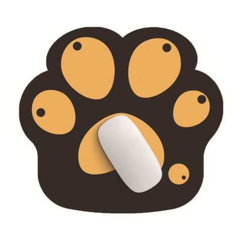 Full Color Custom Paw Shaped Promo Mouse Pad - 11" x 10" x .13"