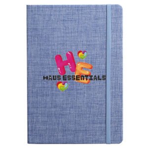 Full Color Custom Hardcover Linen Notebook - 5.7"w x 8.25"h