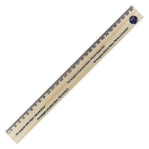 Natural Finish Promotional Ruler