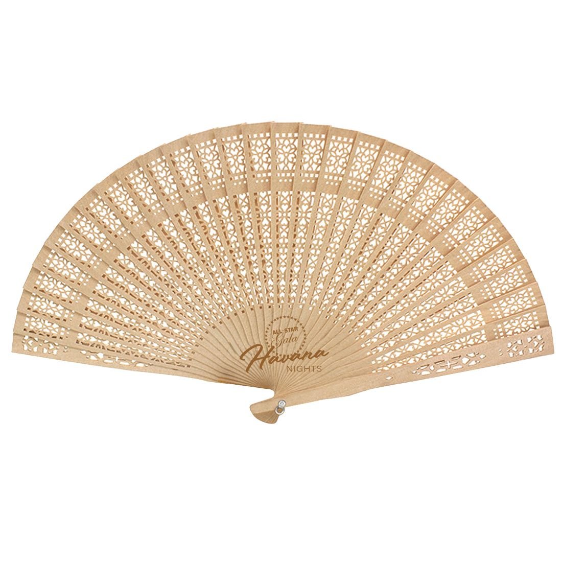 Custom Engraved Wooden Folding Fan
