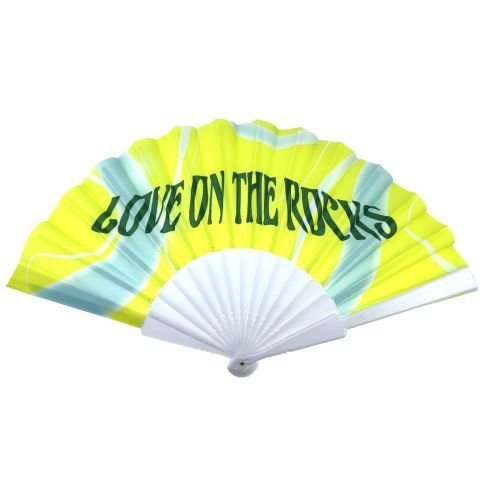 Full Color Custom Standard Folding Plastic Hand Fan - 9"L