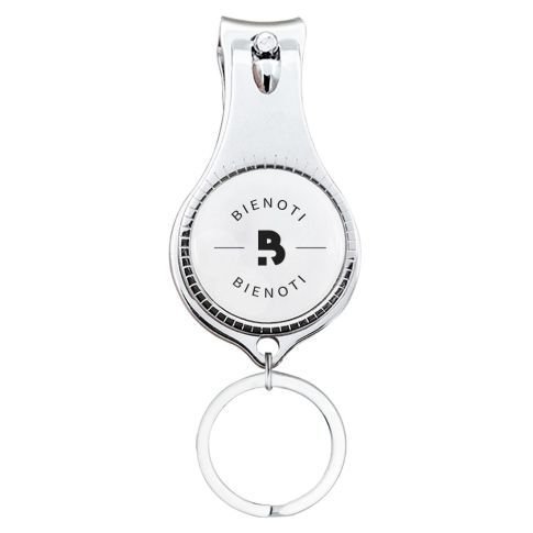 Custom Round Nail Clipper w/ Bottle Opener Keyring