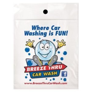 Custom Full Color Litter Plastic Bags - 9"w x 12"h