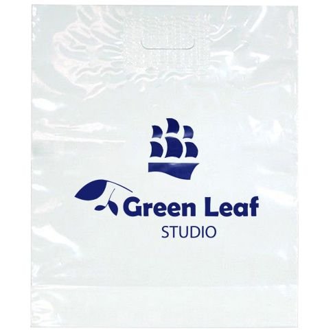 Patch Handle Promotional Plastic Bags - 15"w x 18"h x 4"d