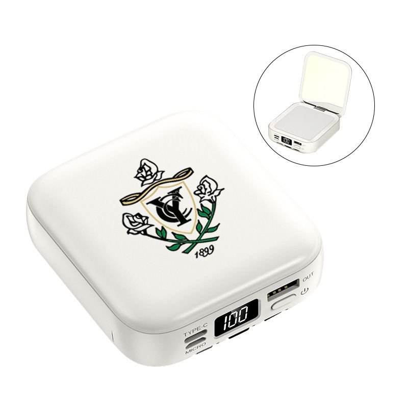 Full Color Custom 2-In-1 Power Bank w/ Mirror - 10,000 mAh