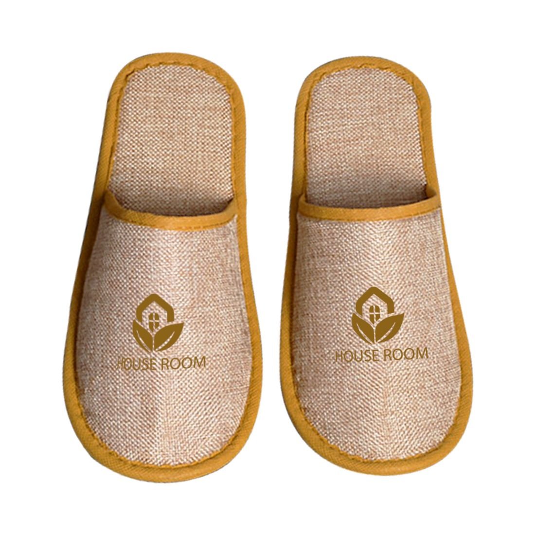Custom Closed Thickened Soles Linen Breathable Disposable Slippers