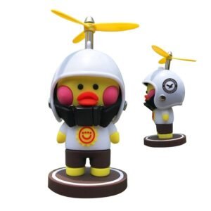 Custom Logo Duck Toy With Helmet - 3.74'' x 1.57''