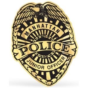 Police Badge Lapel Sticker Custom Sticker Rolls