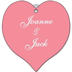 Promotional Window Sign - Heart Shaped - 8"w x 8"h