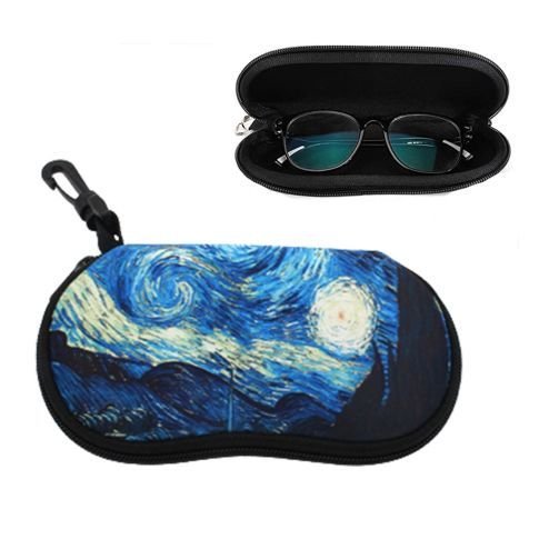 Full Color Custom Neoprene Eyeglass Case w/ Carabiner