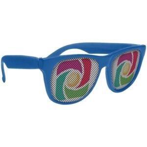 Full Color Solid Frame Cool Lens Promotional Sunglasses