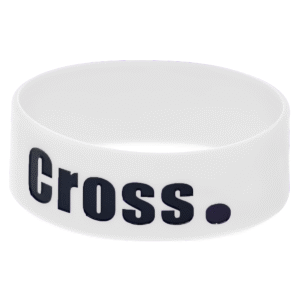 Custom Debossed Color Filled Silicone Wristband - 1"w