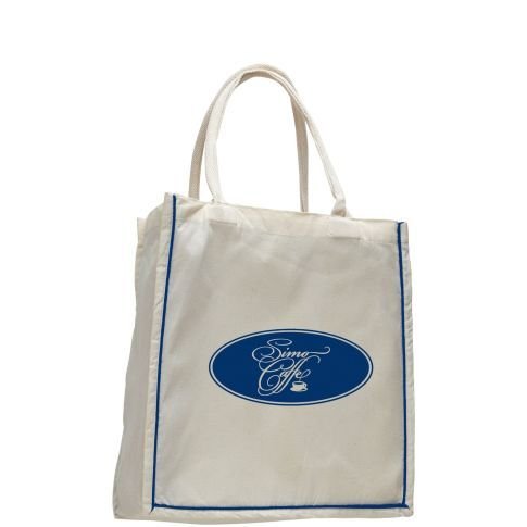 Custom Lavish Shopper Logo Tote Bags - 10.5"w x 14"h x 5"d