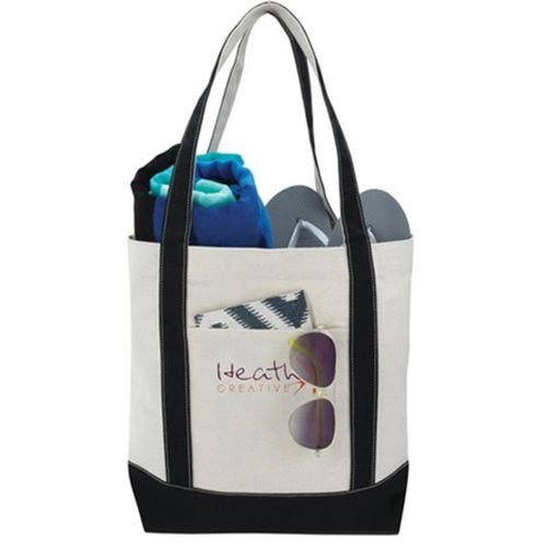 Cotton Duck Custom Tote Bag - 18"w x 14"h x 6"d