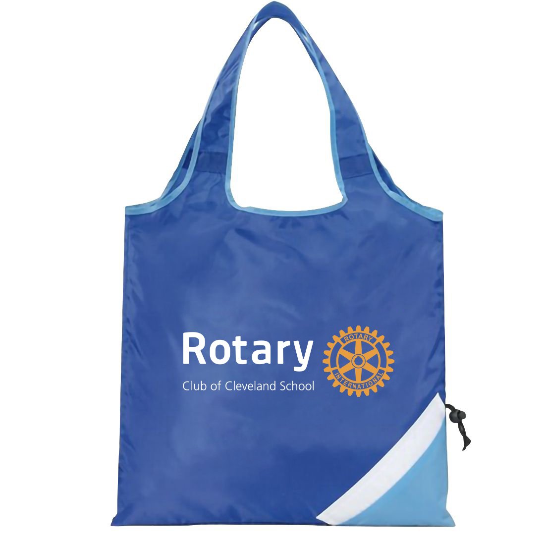 Latitudes Foldaway Custom Tote Bag - 16"w x 15"h