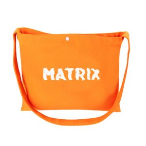 Custom Cotton Canvas Crossbody Tote - 13.8"w x 11.8"h