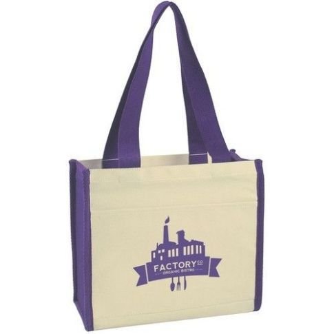 Heavy Cotton Custom Tote Bag - 14"w x 12"h x 6"d