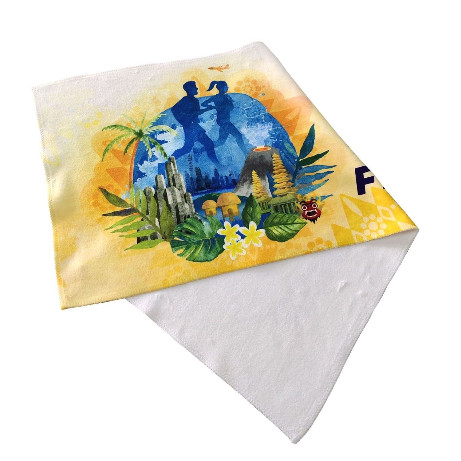 Full Color Custom Microfiber Velour Sport Towel - 15" x 22"