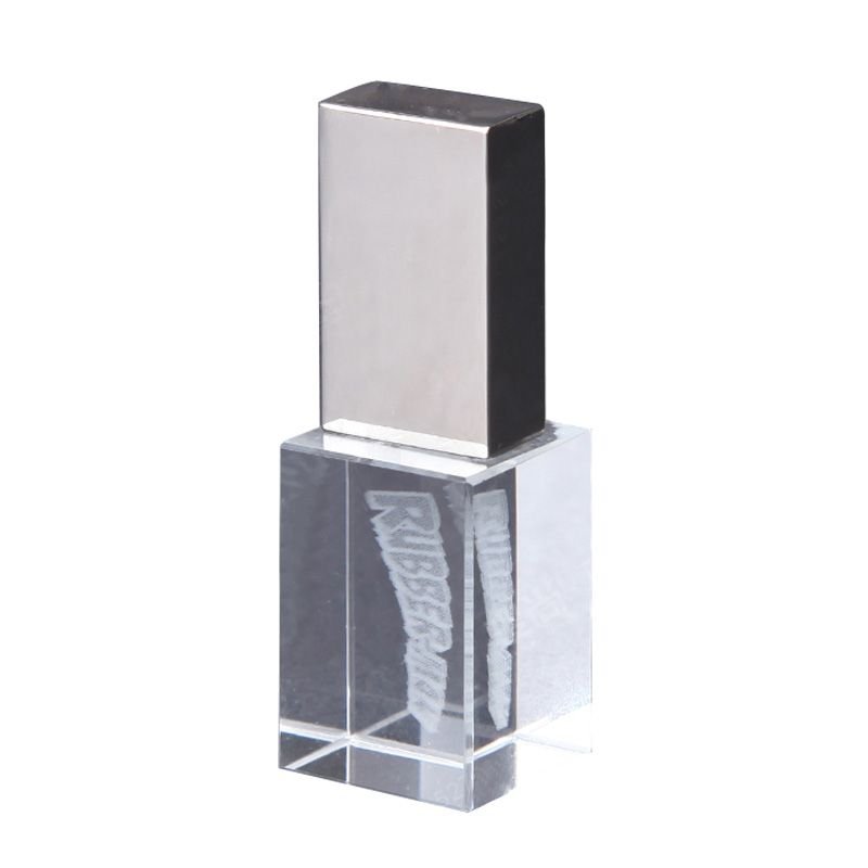 3D Perfume Shaped Crystal Custom USB Flash Drive